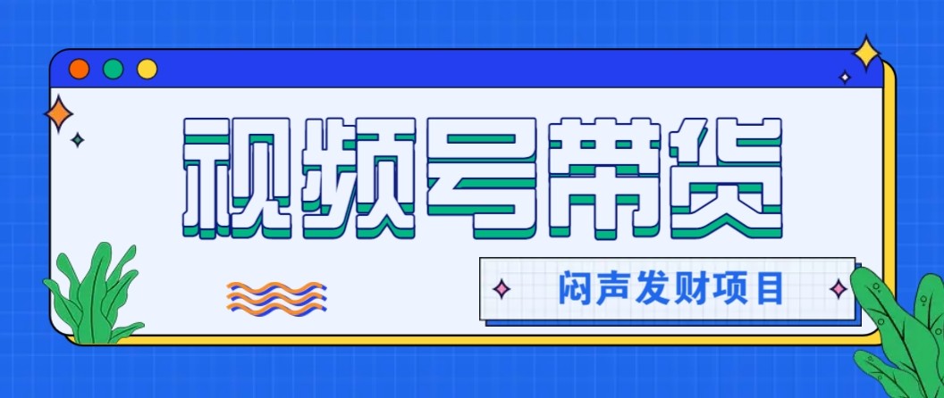 微信视频号带货项目,轻松日赚赚2000+,这个挣钱入口很多伙伴都在闷声发财-摇钱树